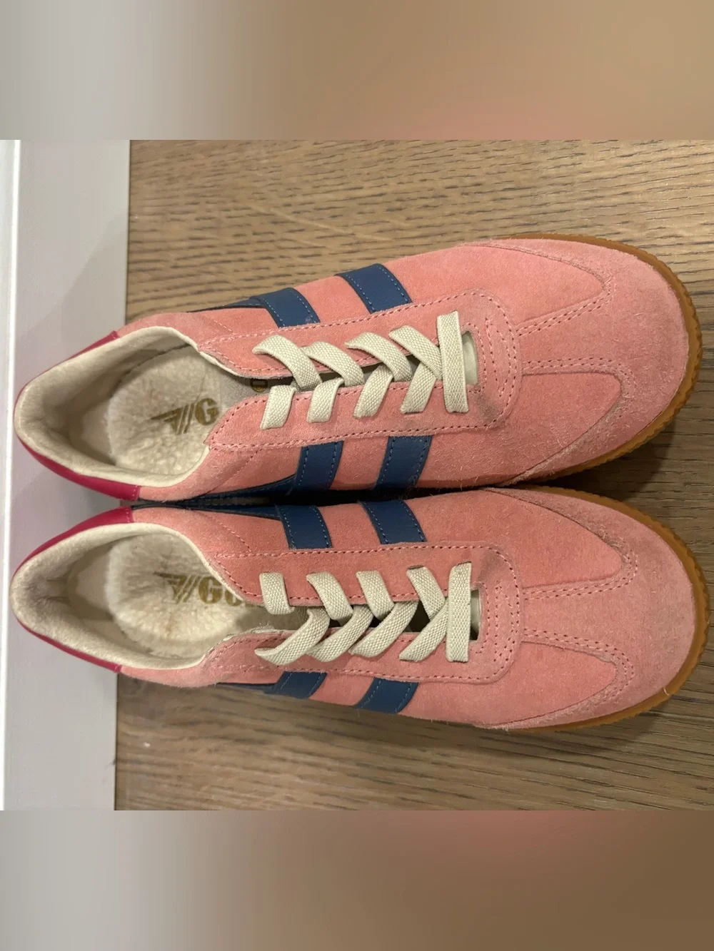 Gola Sneakers with Blue Stripes